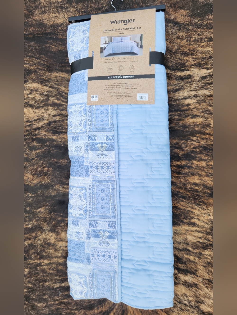 Wrangler Twin Size Quilt Set